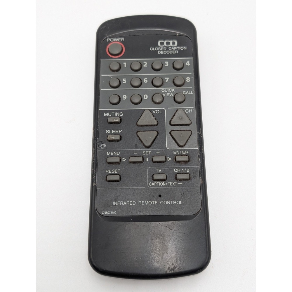 Genuine CCD Orion Closed Caption Decoder Infrared Remote Control 076R074050